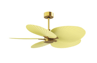 Matthews Fan Company - AKTP-BRBR-YE - 48" Ceiling Fan - Alessandra Tropical - Brushed Brass