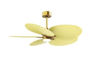 Matthews Fan Company - AKTPLK-BRBR-YE - 48" Ceiling Fan - Alessandra Tropical - LK - Brushed Brass
