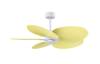 Matthews Fan Company - AKTP-MWH-YE - 48" Ceiling Fan - Alessandra Tropical - Matte White