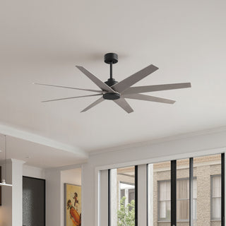 Matthews Fan Company - AN-BK-BN-64 - 64" Ceiling Fan - Ariella - Matte Black