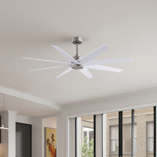 Matthews Fan Company - AN-BN-MWH-64 - 64" Ceiling Fan - Ariella - Brushed Nickel