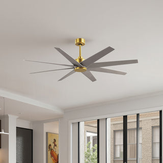 Matthews Fan Company - AN-BRBR-BN-64 - 64" Ceiling Fan - Ariella - Brushed Brass
