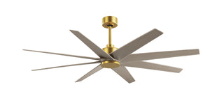 Matthews Fan Company - AN-BRBR-GA-64 - 64" Ceiling Fan - Ariella - Brushed Brass