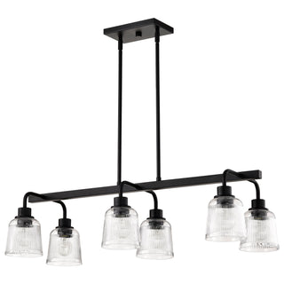 Nuvo Lighting - 60-8610 - Six Light Island Pendant - Grayson - Matte Black
