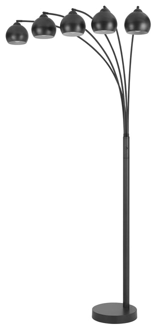 Cal Lighting - BO-3236-5-GR - Five Light Floor Lamp - Carley - Charcoal Grey