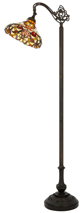 Cal Lighting - BO-3243FL - One Light Floor lamp - Bellscroft - Matte Black / Tiffany
