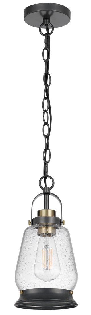Cal Lighting - FX-3824-1 - One Light Pendant - Kavala - Black/Antique Brass