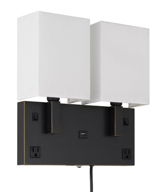 Cal Lighting - LA-8048W2L-1 - Two Light Wall Lamp - Oberlin - Dark Bronze
