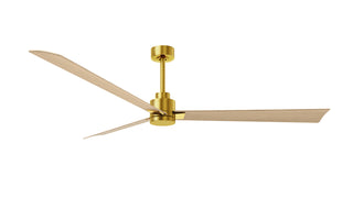 Matthews Fan Company - AK-BRBR-LM-72 - 72" Ceiling Fan - Alessandra - Brushed Brass