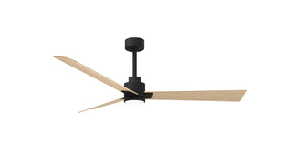 Matthews Fan Company - AKLK-BK-LM-56 - 56" Ceiling Fan - Alessandra - LK - Matte Black