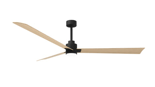 Matthews Fan Company - AKLK-BK-LM-72 - 72" Ceiling Fan - Alessandra - LK - Matte Black