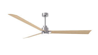 Matthews Fan Company - AKLK-BN-LM-72 - 72" Ceiling Fan - Alessandra - LK - Brushed Nickel