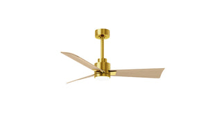 Matthews Fan Company - AKLK-BRBR-LM-42 - 42" Ceiling Fan - Alessandra - LK - Brushed Brass