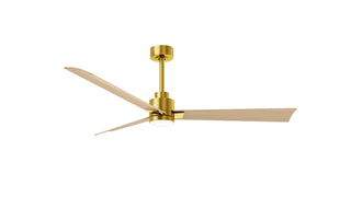 Matthews Fan Company - AKLK-BRBR-LM-56 - 56" Ceiling Fan - Alessandra - LK - Brushed Brass