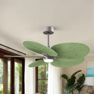 Alessandra Tropical - LK Five Blade Ceiling Fan in Brushed Nickel