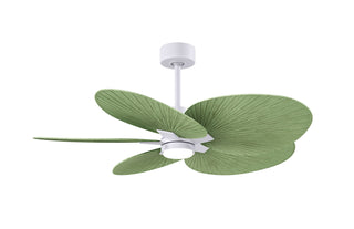 Matthews Fan Company - AKTPLK-MWH-PL - Five Blade Ceiling Fan - Alessandra Tropical - LK - Matte White