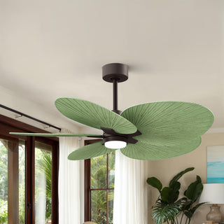 Alessandra Tropical - LK Five Blade Ceiling Fan in Textured Bronze