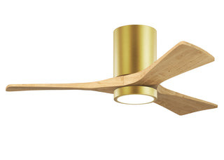 Matthews Fan Company - IR3HLK-BRBR-LM-42 - 42" Ceiling Fan - Irene-3HLK - Brushed Brass