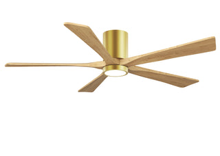Matthews Fan Company - IR5HLK-BRBR-LM-60 - 60" Ceiling Fan - Irene-5HLK - Brushed Brass