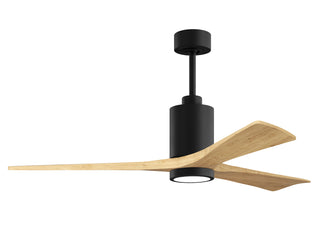 Matthews Fan Company - PA3-BK-LM-60 - 60" Ceiling Fan - Patricia-3 - Matte Black