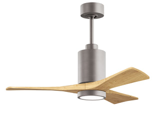 Matthews Fan Company - PA3-BN-LM-42 - 42" Ceiling Fan - Patricia-3 - Brushed Nickel