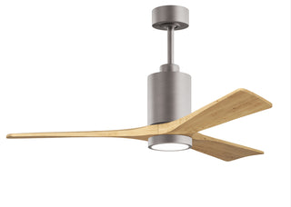 Matthews Fan Company - PA3-BN-LM-52 - 52" Ceiling Fan - Patricia-3 - Brushed Nickel