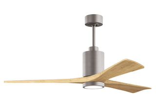 Matthews Fan Company - PA3-BN-LM-60 - 60" Ceiling Fan - Patricia-3 - Brushed Nickel