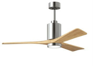 Matthews Fan Company - PA3-CR-LM-52 - 52" Ceiling Fan - Patricia-3 - Polished Chrome