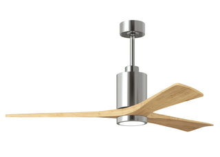 Matthews Fan Company - PA3-CR-LM-60 - 60" Ceiling Fan - Patricia-3 - Polished Chrome