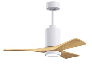 Matthews Fan Company - PA3-WH-LM-42 - 42" Ceiling Fan - Patricia-3 - Gloss White