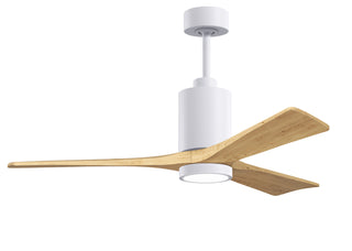 Matthews Fan Company - PA3-WH-LM-52 - 52" Ceiling Fan - Patricia-3 - Gloss White