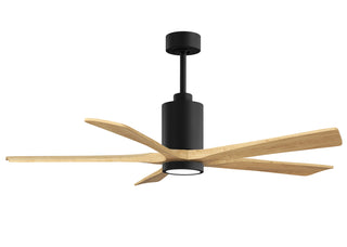 Matthews Fan Company - PA5-BK-LM-60 - 60" Ceiling Fan - Patricia-5 - Matte Black