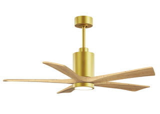 Matthews Fan Company - PA5-BRBR-LM-52 - 52" Ceiling Fan - Patricia-5 - Brushed Brass