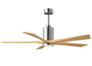 Matthews Fan Company - PA5-CR-LM-60 - 60" Ceiling Fan - Patricia-5 - Polished Chrome
