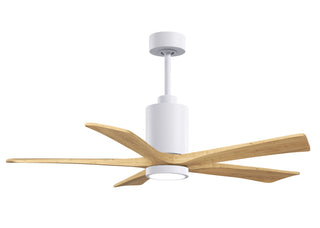 Matthews Fan Company - PA5-WH-LM-52 - 52" Ceiling Fan - Patricia-5 - Gloss White