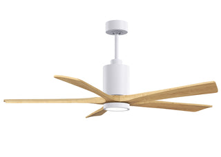Matthews Fan Company - PA5-WH-LM-60 - 60" Ceiling Fan - Patricia-5 - Gloss White