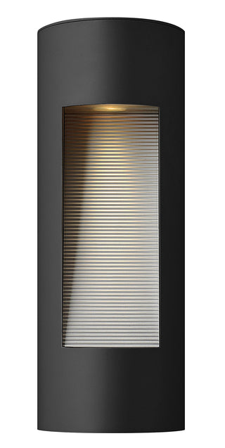 Luna Medium Wall Mount Lantern in Satin Black