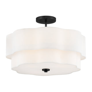 Hinkley - 47733BK - LED Semi-Flush Mount - Gwen - Black