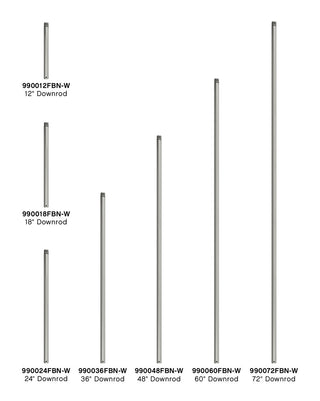 Hinkley - 990018FBN-W - Downrod - 18" Downrod - Brushed Nickel