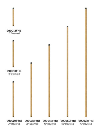 Hinkley - 990024FHB - Downrod - 24" Downrod - Heritage Brass