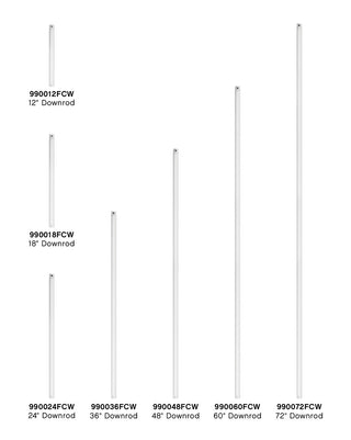 Hinkley - 990048FCW - Downrod - 48" Downrod - Chalk White