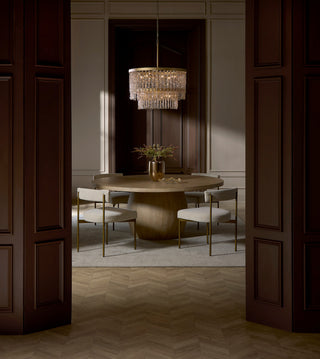 Rubina LED Chandelier in Burnished Gold