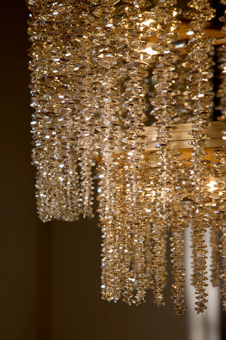 Rubina LED Chandelier in Burnished Gold