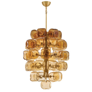 Perriand LED Chandelier in Unlacquered Brass