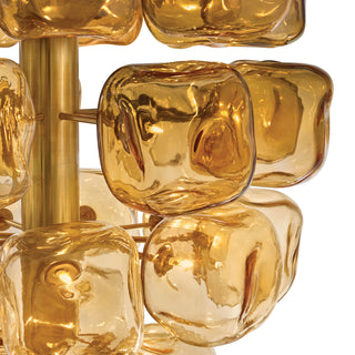 Perriand LED Chandelier in Unlacquered Brass