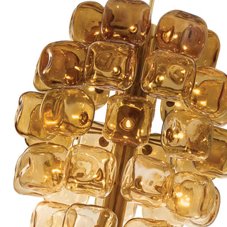 Perriand LED Chandelier in Unlacquered Brass