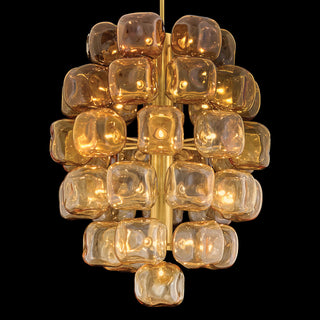Perriand LED Chandelier in Unlacquered Brass