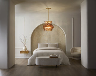Fantine LED Chandelier in Unlacquered Brass