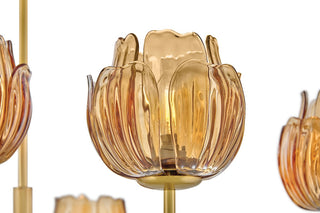 Fantine LED Chandelier in Unlacquered Brass