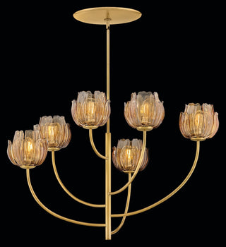 Fantine LED Chandelier in Unlacquered Brass